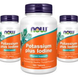Potássio Plus Iodo Now Foods Potassium Plus 180tablts 5un