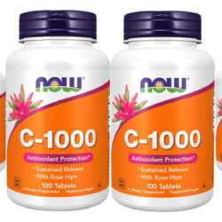 Vitamina C 1000mg Now Foods C-1000 Rosa Mosqueta 100tabs 4un