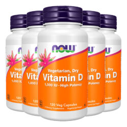 Vitamina D 25mcg 120 Cáps Importado 5un Now Foods