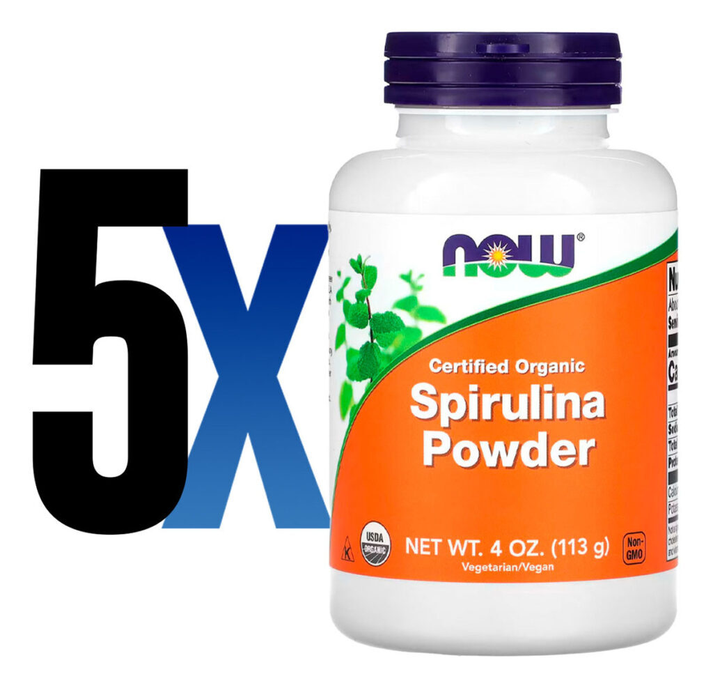 Spirulina Em Pó Now Foods 113g Orgânico Importado 5un - Imagem 2