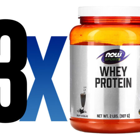 Whey Protein Em Pó 907 G Chocolate Importado 3un Now Foods - Imagem 2