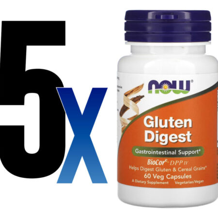 Gluten Digest Enzimas Digestivas Now Foods 60 Veg Caps 5un - Imagem 2