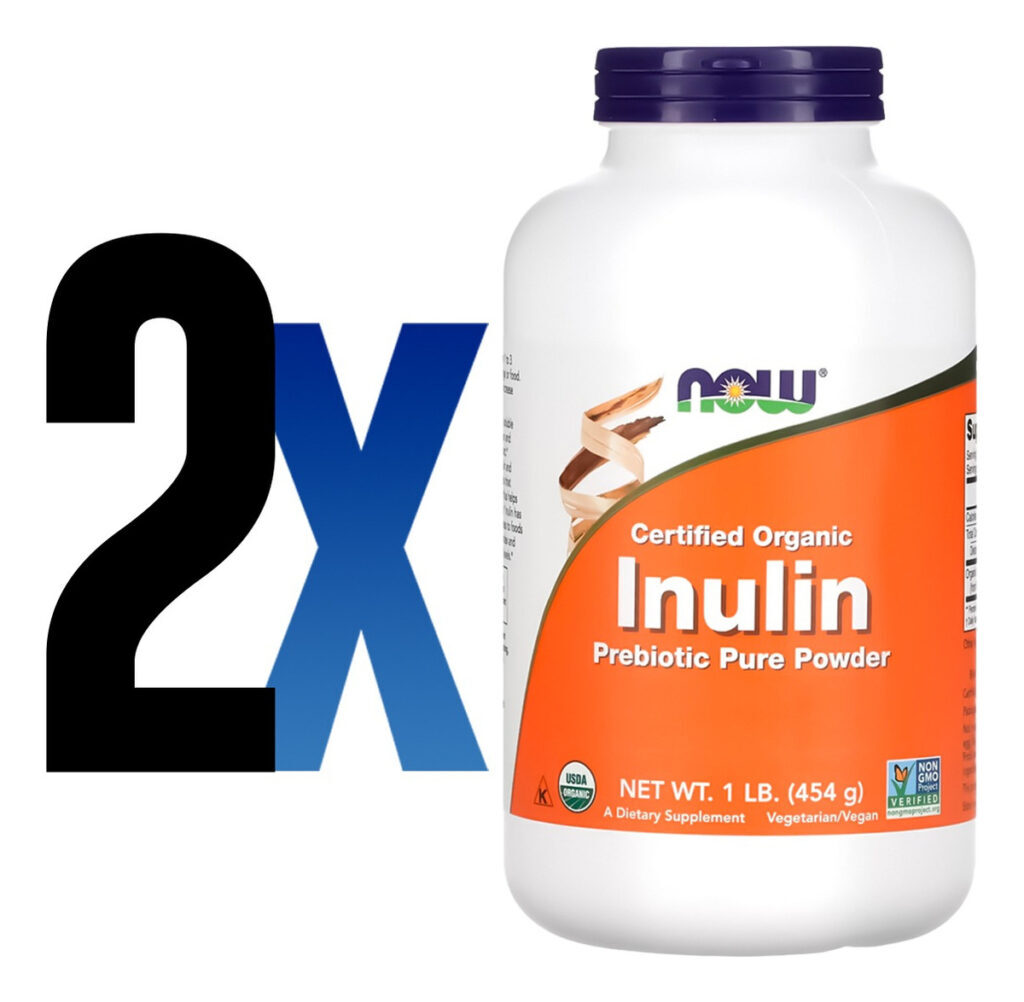 Inulina Orgânica Pó 454g Puro Importado 2un Now Foods - Imagem 2