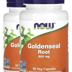 Raiz De Goldenseal 500mg 50 Cápsulas Importado 2un Now Foods