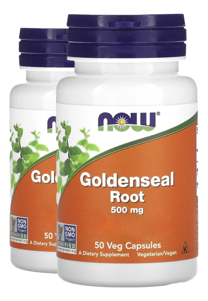 Raiz De Goldenseal 500mg 50 Cápsulas Importado 2un Now Foods