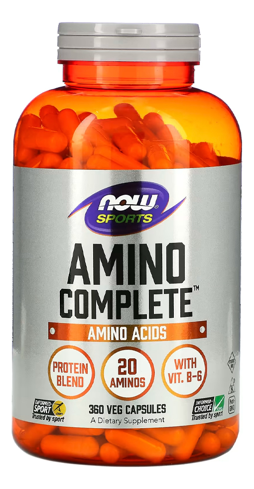 Amino Complete Now Foods Com Vit. B6 360 Cáps Importado