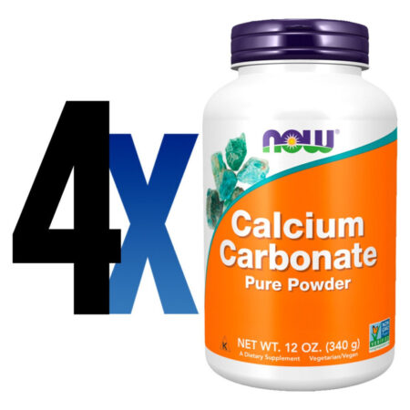 Carbonato Cálcio Pó 340g Importado 4un Now Foods - Imagem 2