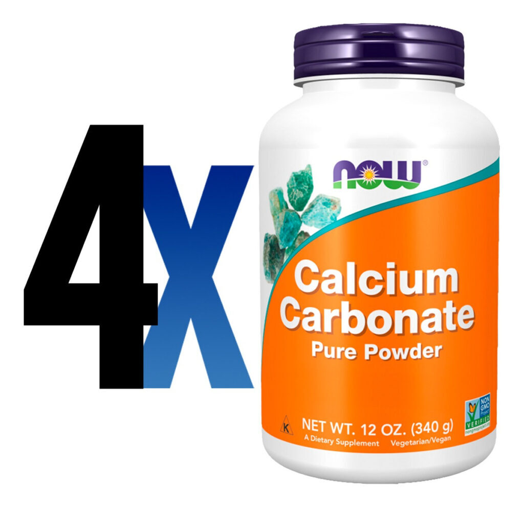 Carbonato Cálcio Pó 340g Importado 4un Now Foods - Imagem 2