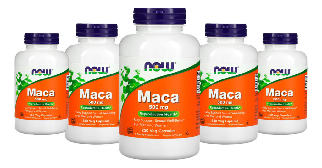 Maca Peruana 500mg Now Foods 250 Veg Caps 5un