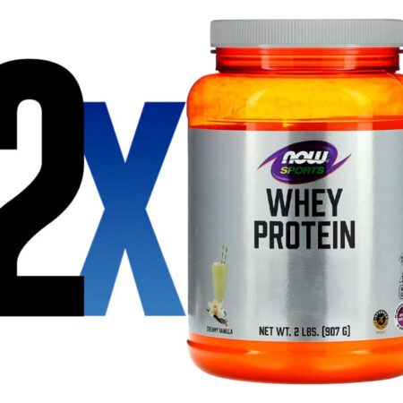 Whey Protein Pó 907g Baunilha Importado 2un Now Foods - Imagem 2