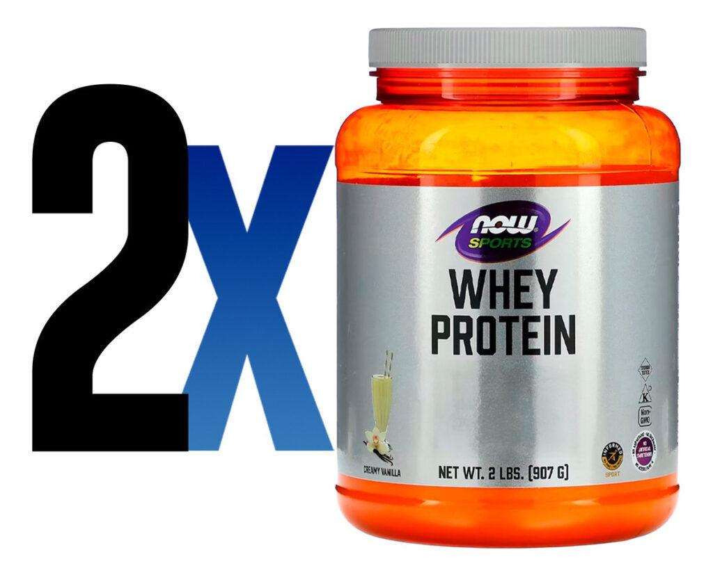 Whey Protein Pó 907g Baunilha Importado 2un Now Foods - Imagem 2