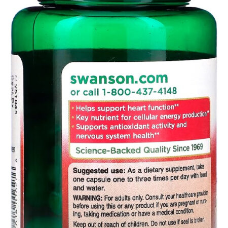 Co-enzima Coq 10 30mg Swanson 60 Caps + Porta Cápsulas - Imagem 2
