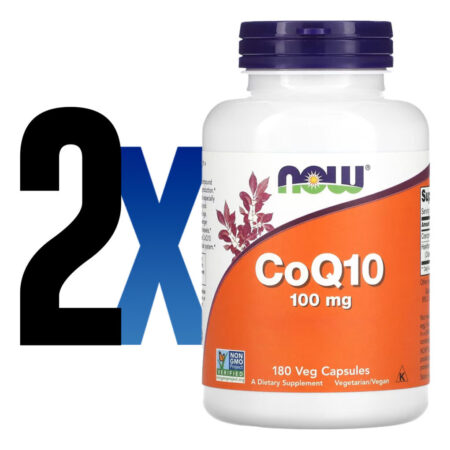 Coenzima Coq10 100mg 180 Cápsulas Importado 2un Now Foods - Imagem 2