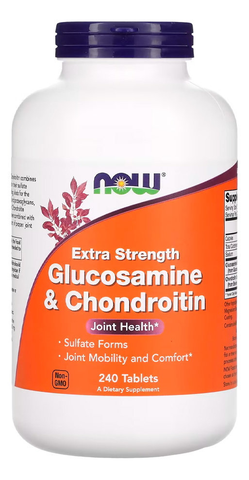 Glucosamina Condroitina Now Foods 240 Tablets Importado