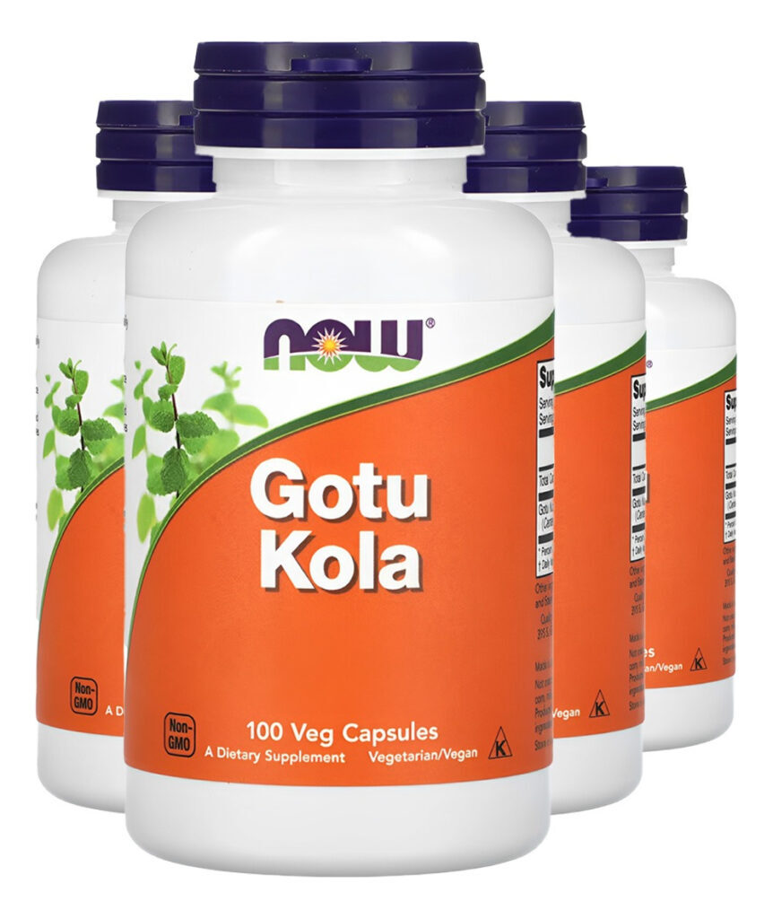 Gotu Kola 450mg 100 Cáps Importado 4un Now Foods