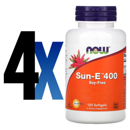 Vitamina E Sun-e 400 268mg Now Foods 120soft Importado 4un - Imagem 2