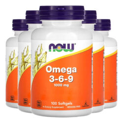 Ômega 3-6-9 1.000mg 100cáps Softgels Importado 5un Now Foods