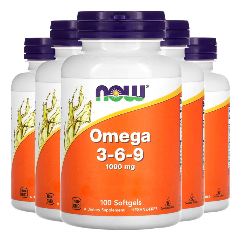 Ômega 3-6-9 1.000mg 100cáps Softgels Importado 5un Now Foods