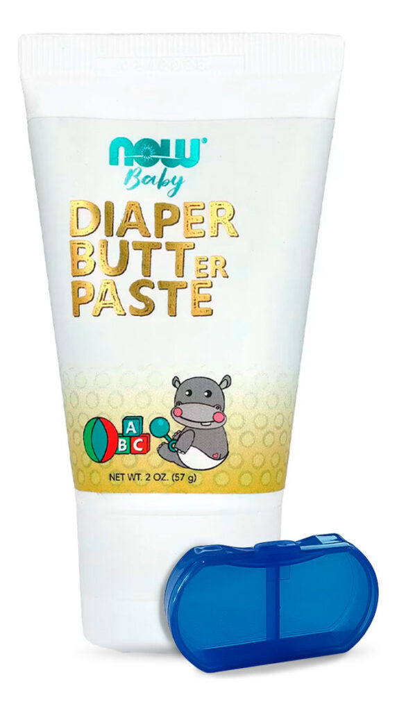Pasta Manteiga Fraldas Bebê Now Foods 57g + Porta Cápsulas