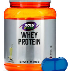 Whey Protein Pó Now Foods 907g + Porta Cápsulas