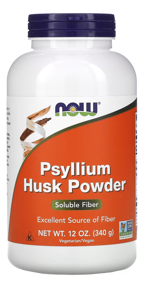 Pó De Casca De Psyllium 340g Now Foods Psyllium 2un Sabor Sem Sabor - Imagem 4