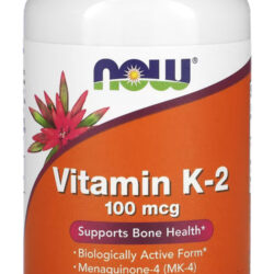 Vitamina K2 100mcg Now Foods 100veg Caps Eua/usa Sabor Sem Sabor