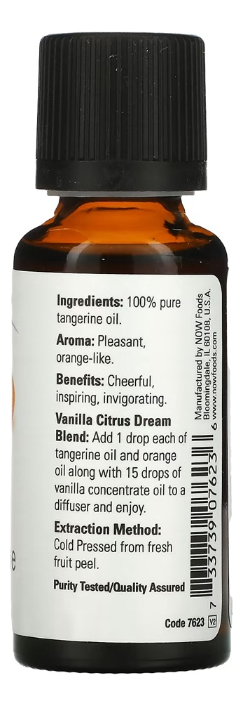 Óleo De Tangerina Now Foods 30 Ml Puro Importado - Imagem 2