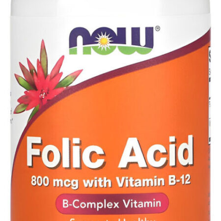 Ácido Fólico E Vitamina B12 800mcg Now Foods 250tabs - Imagem 2