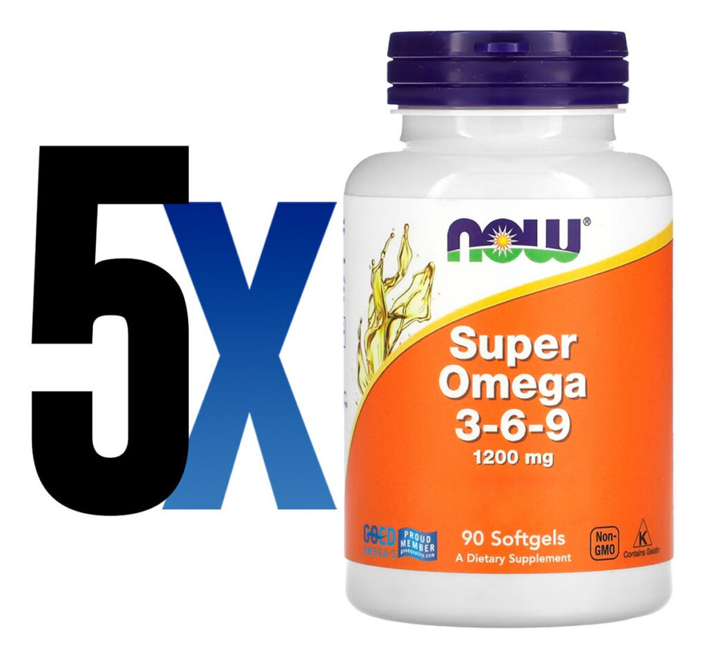 Super Ômega 3-6-9 1200mg 90 Cáps Sof Importado 5un Now Foods - Imagem 2