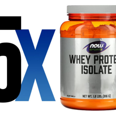 Whey Protein Pó 816 G Sabor Baunilha Importado 5un Now Foods - Imagem 2