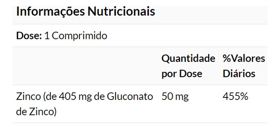 Gluconato De Zinco 50mg 100 Tablets Importado 2un Now Foods - Imagem 5