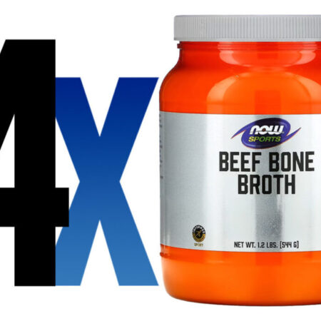 Beef Bone Broth Proteína Pó 544 G Importado 4un Now Foods - Imagem 2