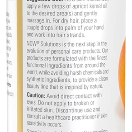 Óleo De Damasco Now Foods 473 Ml Puro Importado - Imagem 3