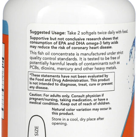 Ômega-3 Molecularmente Destilados Now Foods 100softgels 2un - Imagem 5