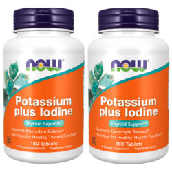 Potássio Plus Iodo Now Foods Potassium Plus 180tablts 2un Sabor Sem Sabor
