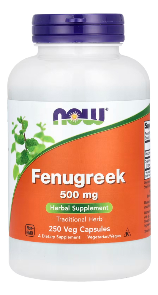 Feno-grego 500mg Now Foods 250 Cáps Sabor N/a