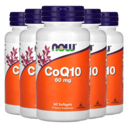 Coenzima Coq10 60mg E Omega-3 Now Foods 60soft Importado 5un