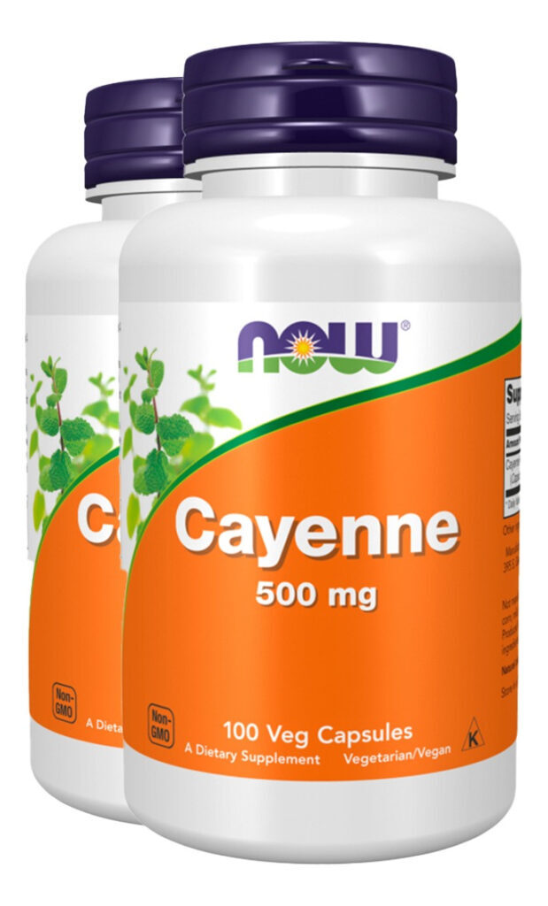 Pimenta Caiena 500mg 100 Caps Importado 2un Now Foods
