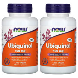 Ubiquinol 100mg Now Foods Forma Coq10 Ativa 120 Softgels 2un