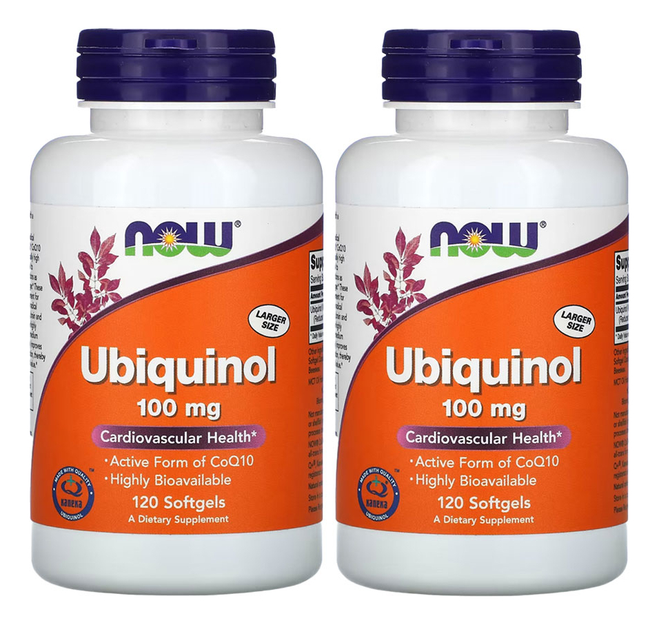 Ubiquinol 100mg Now Foods Forma Coq10 Ativa 120 Softgels 2un