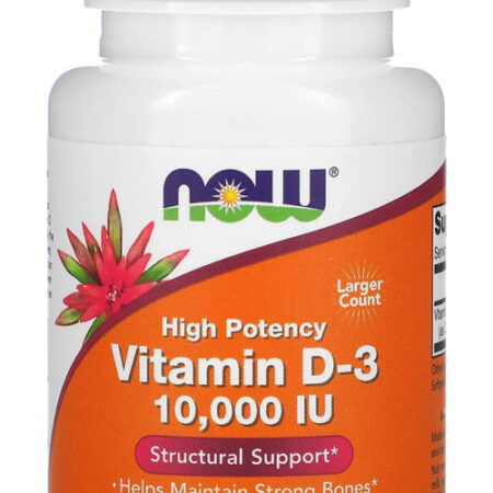 Now Foods Vitamina D3 250mcg Alta Potência 240 Softgels 4un - Imagem 3