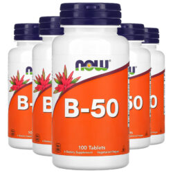 Vitamina B-50 100 Tablets Importado 5un Now Foods