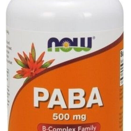Now Foods Paba 500 Mg 100 Capsules Importado Eua - Imagem 2