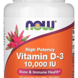 Vitamina D3 10000iu Alta Potencia Now 120 Softgels Sabor N/a