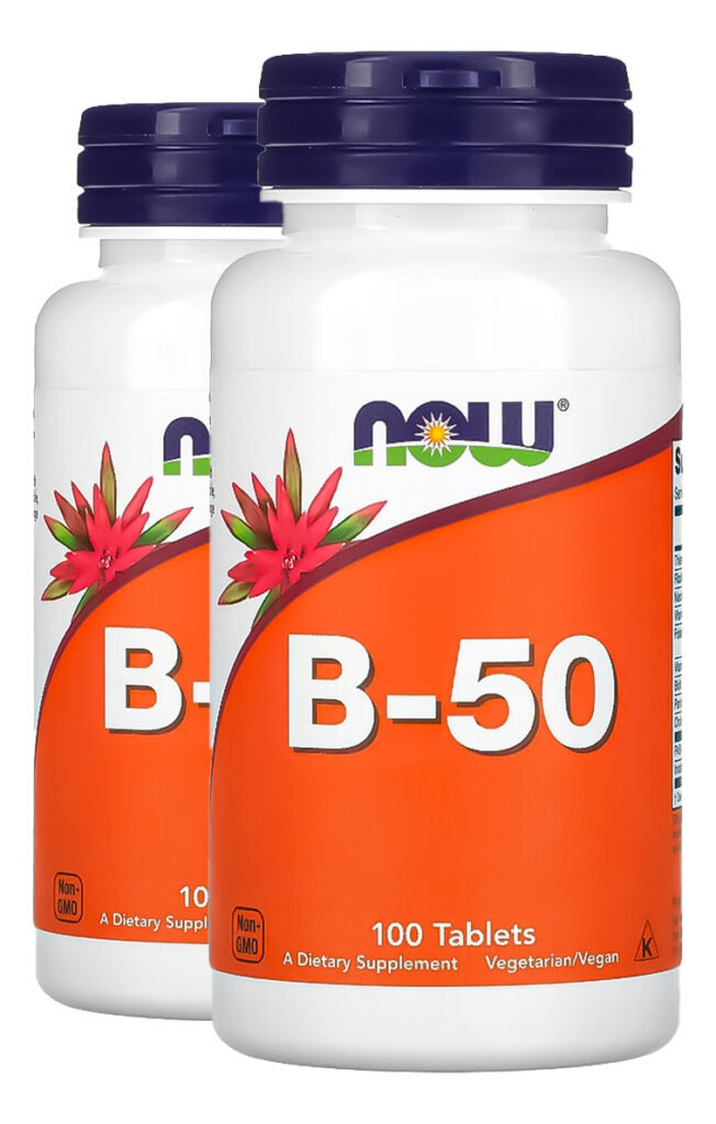Vitamina B-50 100 Tablets Importado 2un Now Foods