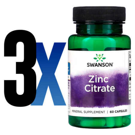 Citrato De Zinco 30 Mg Swanson 60 Capsulas Importado 3un - Imagem 2