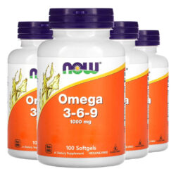 Ômega 3-6-9 1.000mg 100cáps Softgels Importado 4un Now Foods