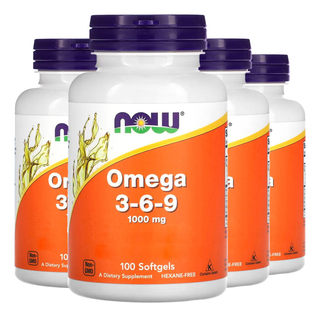 Ômega 3-6-9 1.000mg 100cáps Softgels Importado 4un Now Foods