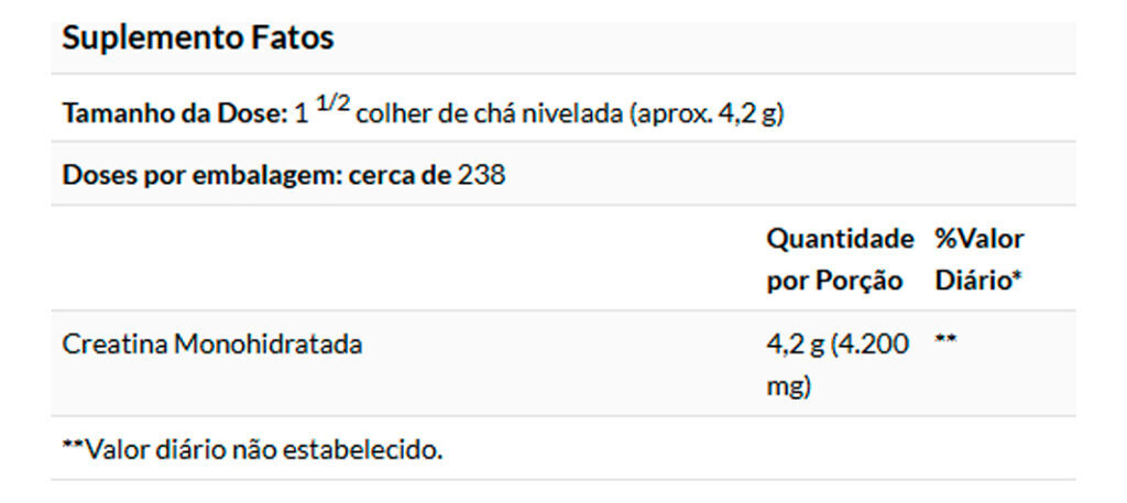 Creatina Monohidratada Now Foods 1kg Pó Importado - Imagem 4