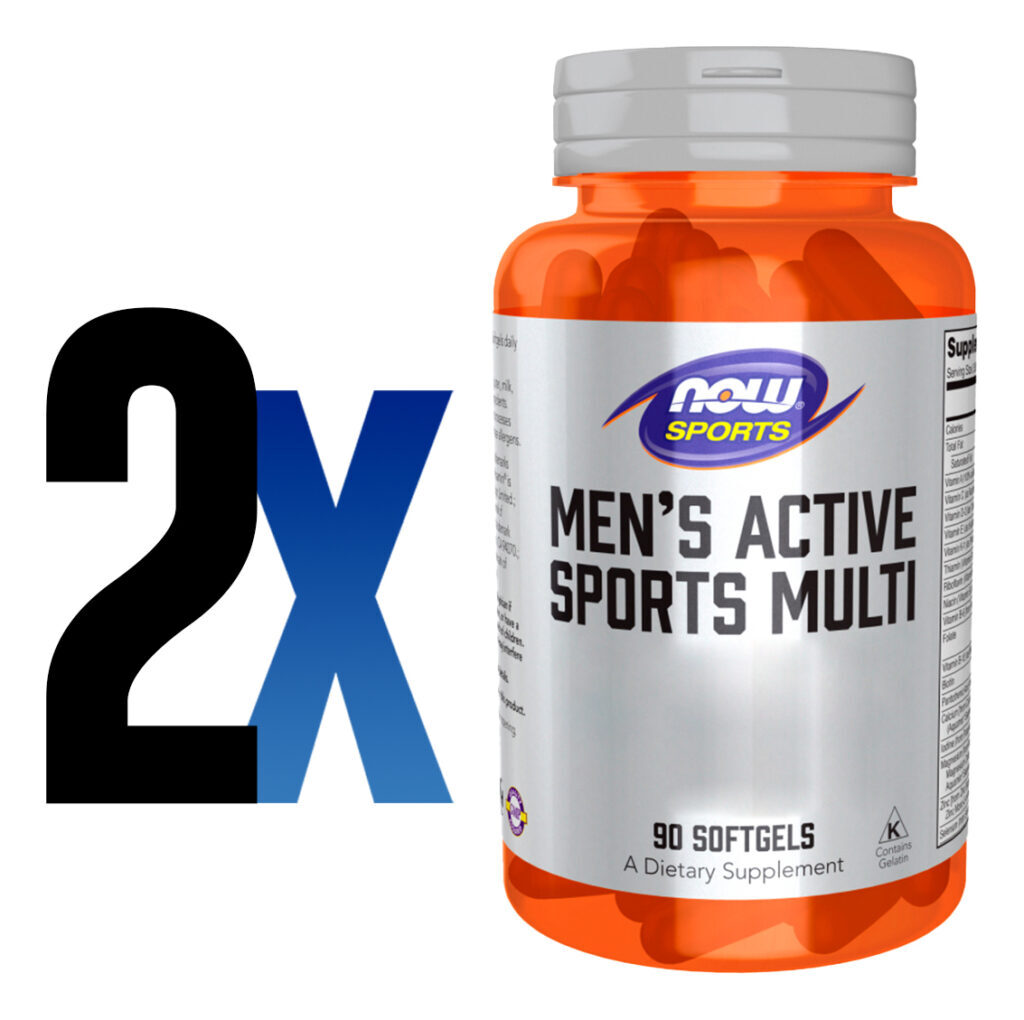 Multivitamínico Homens Nowfoods Active 90sgel Importado 2un - Imagem 2